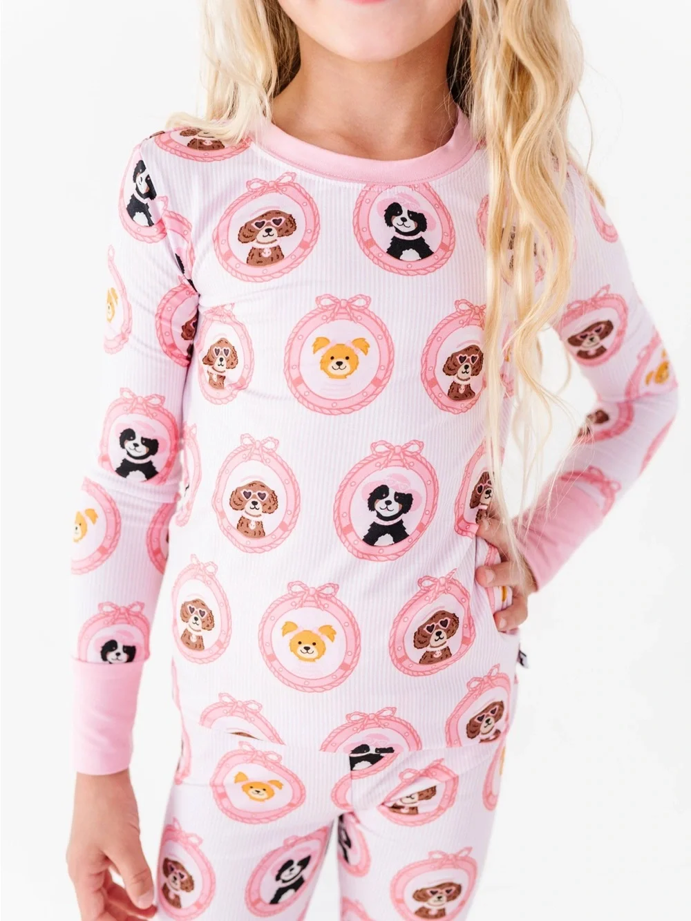 Kiki + Lulu Porthole Pups Dog Girls Bows Nautical Pajama Set 2T 3T 4T 5/6 7/8